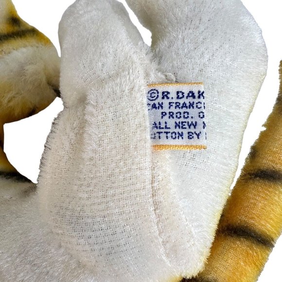2 Dakin Nature Babies Tiger Plush Stuffed Animal Toy Mohair Made Japan Mom Baby - Picture 14 of 15
